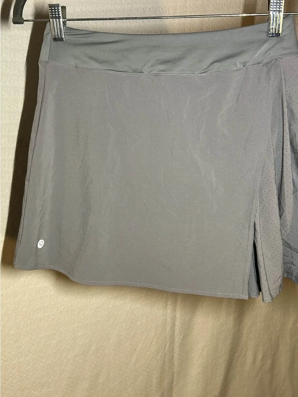 lululemon athletica Gray Performance Skort with Built-in Shorts